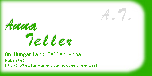 anna teller business card